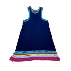 Akemi + Kin Anthropologie Crochet Trim SwingTank Dress Size XS Racerback